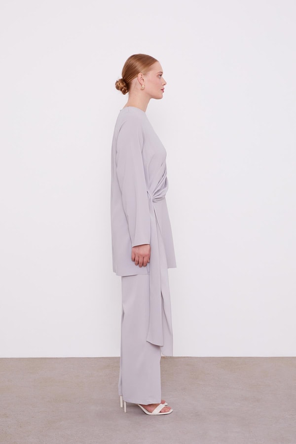 LevidorGri ALLER BAĞLAMA İŞLEMELİ İKİLİ TAKIM