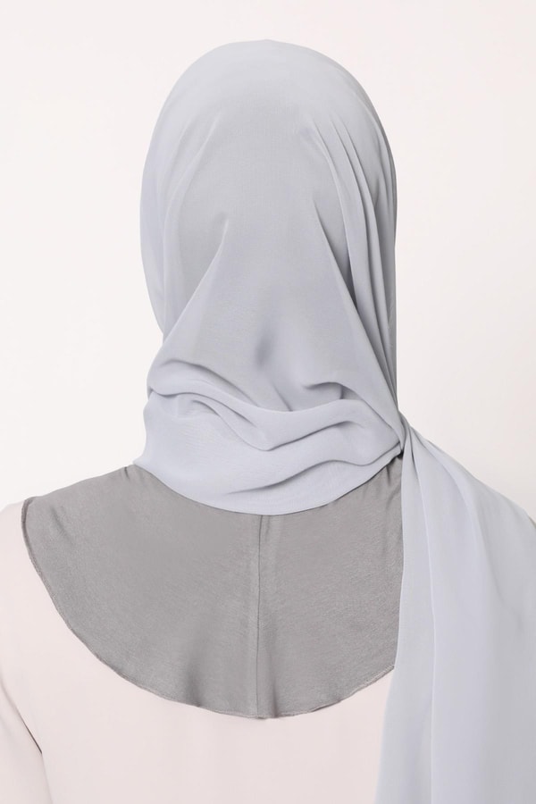 LevidorGri Büyük Hijap Şifon Şal