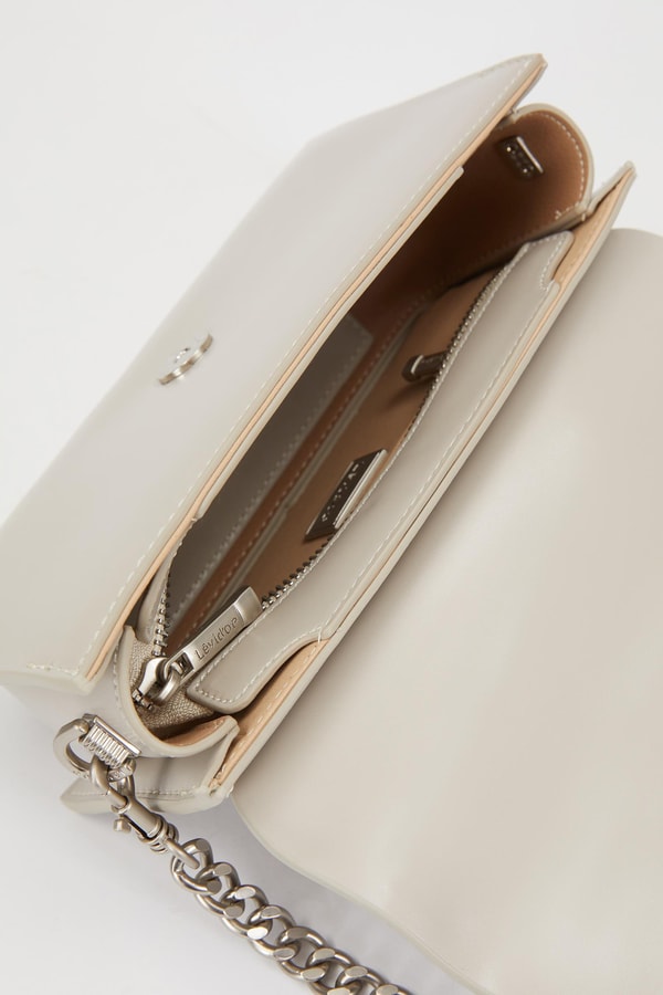 LevidorGri Çift Askılı Omuz Çantası