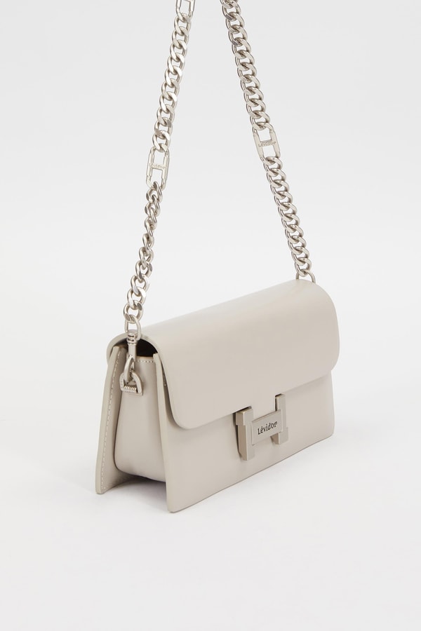 LevidorGri Çift Askılı Omuz Çantası