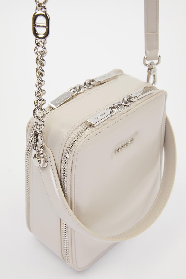 LevidorGri Dikdörtgen Model Omuz Çantası