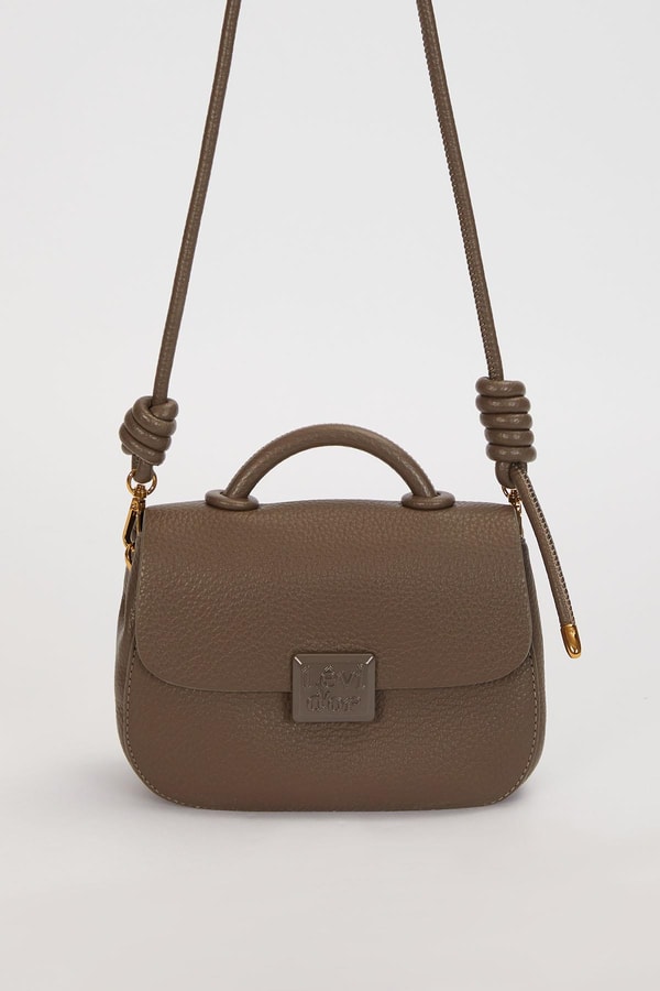 LevidorGri Düğüm Detay Askılı Omuz Çantası