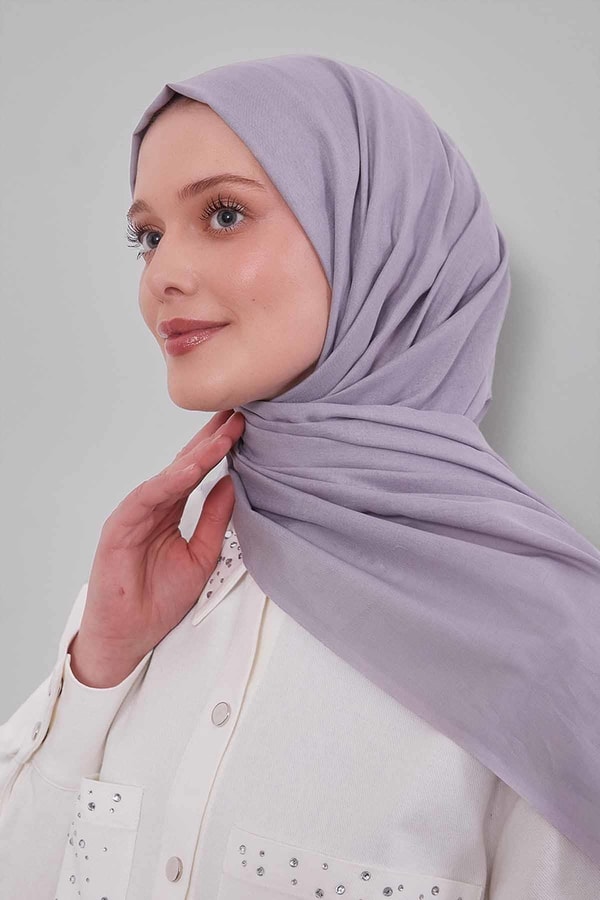 LevidorGri Düz Tensel Şal