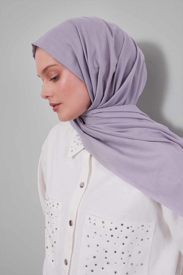 LevidorGri Düz Tensel Şal