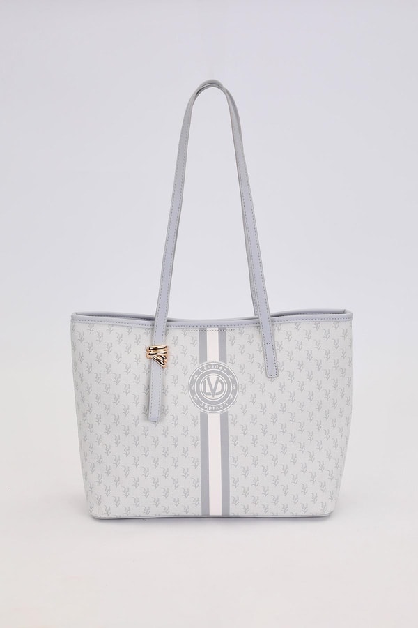 LevidorGri Gold Akseusar Detaylı Omuz Çantası