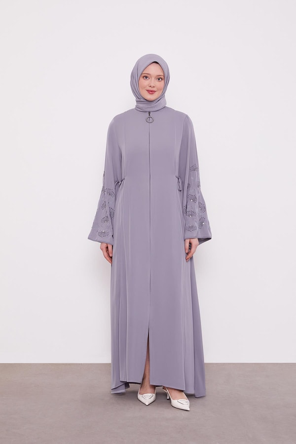 LevidorGri Kolları İşlemeli Ferace