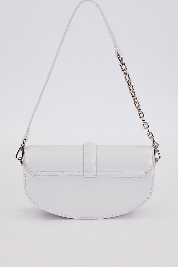 LevidorGri Metal Detaylı Omuz Çantası