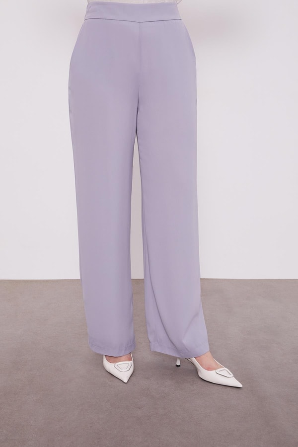 LevidorGri Şifon kollu Taş Detay