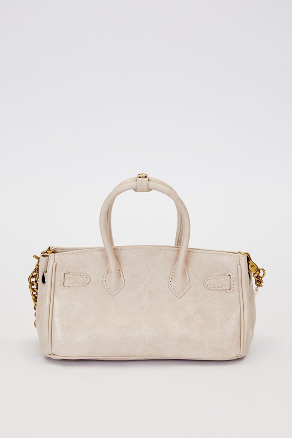 LevidorGri Uzun İnci Askılı Omuz Çantası