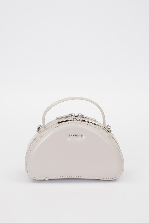 LevidorGri Yarım Ay Model Omuz Çantası