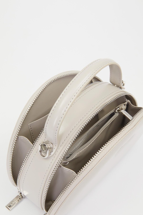 LevidorGri Yarım Ay Model Omuz Çantası