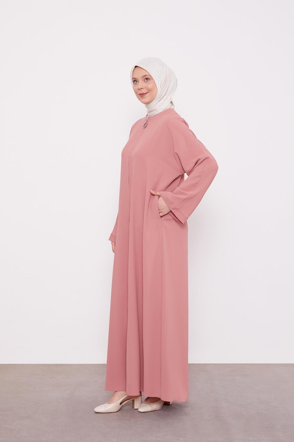 LevidorGül Gizli Cep Detaylı Ferace