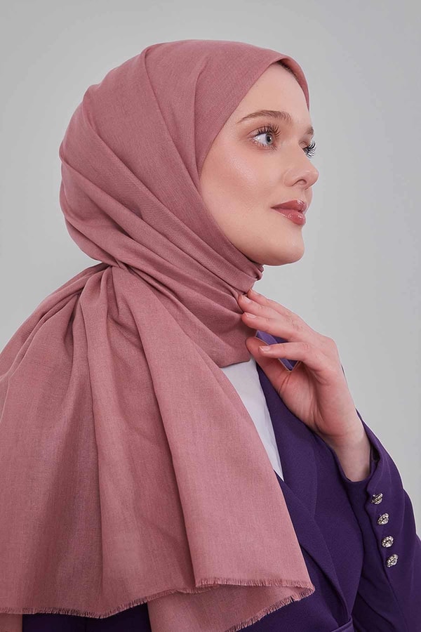 LevidorGül Kurusu Düz Tensel Şal