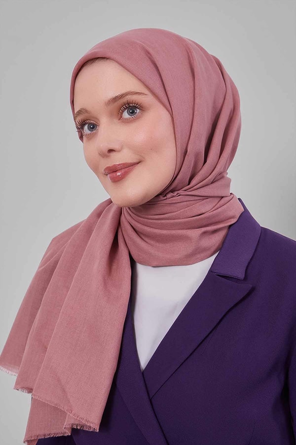 LevidorGül Kurusu Düz Tensel Şal