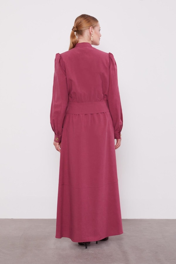 LevidorGül Kurusu Vatkalı Cupra Ceket Takım