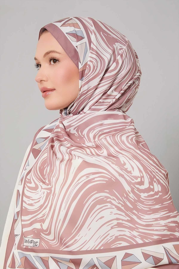 LevidorGül Kurusu Zebra Desen Club Şal