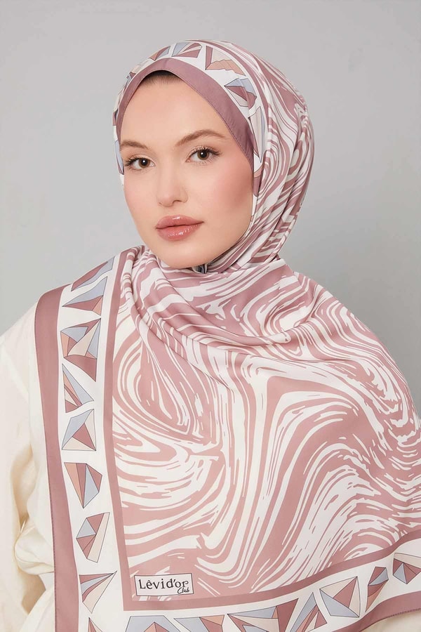 LevidorGül Kurusu Zebra Desen Club Şal