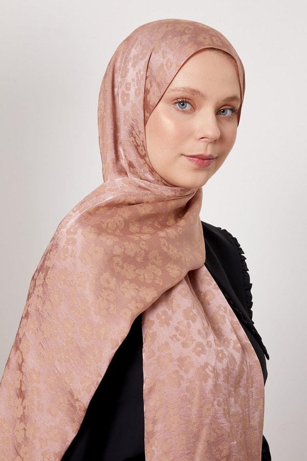 LevidorGül Leopar Desen İtalyan Jakar Şakar