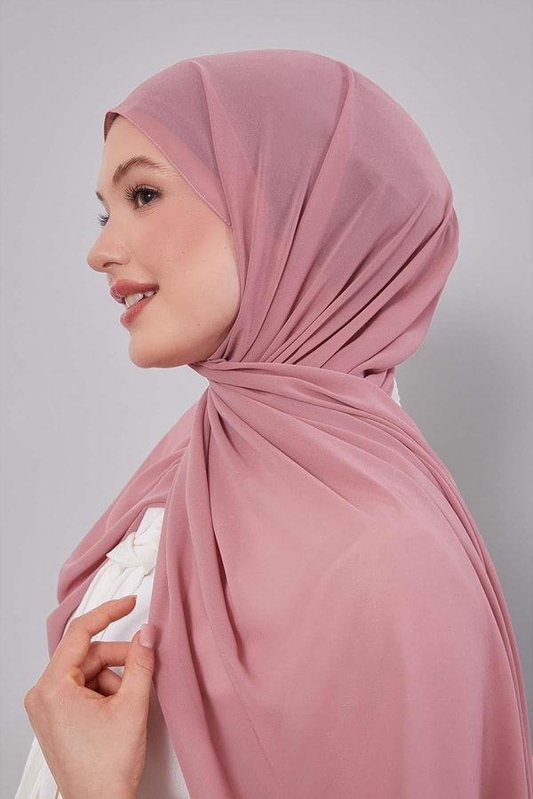 LevidorGül Lux Şifon Şal