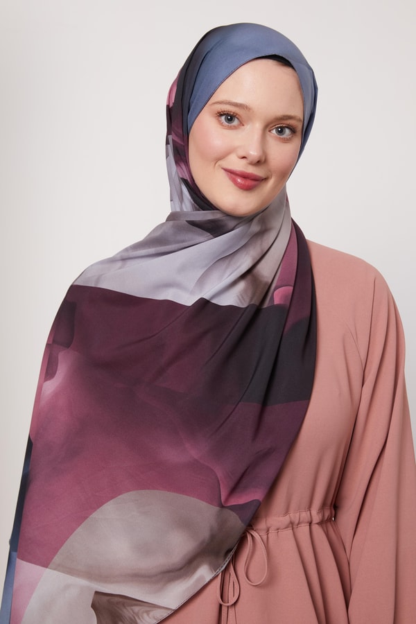 LevidorGül Soyut Desen Love Şal