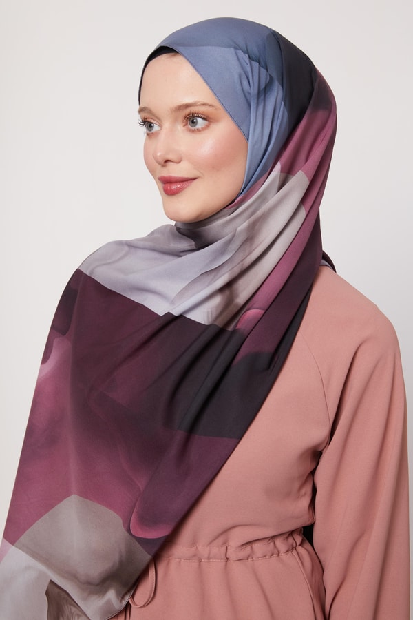 LevidorGül Soyut Desen Love Şal