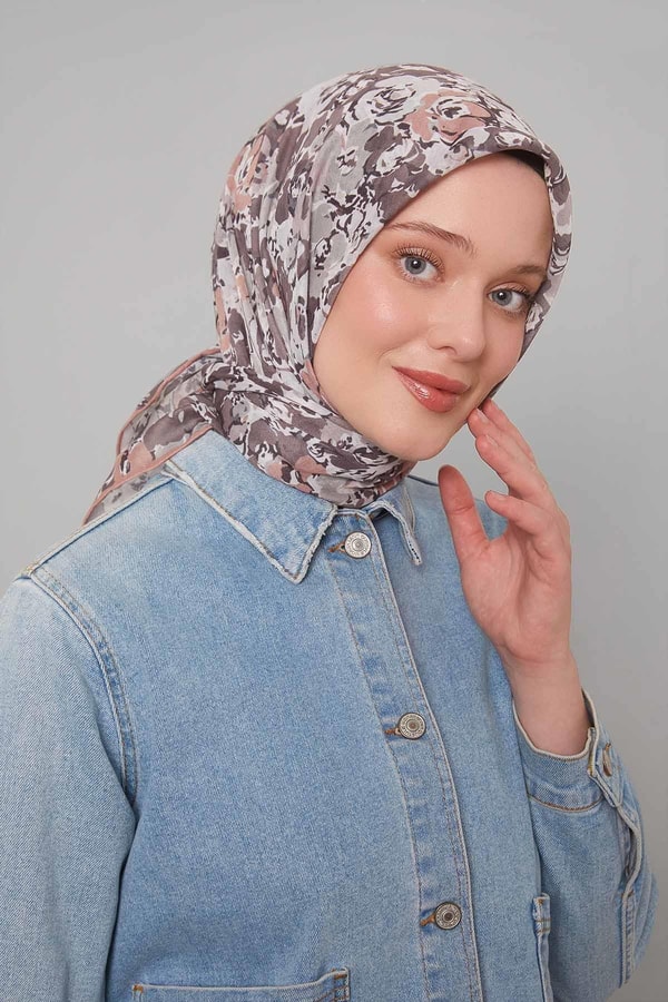 LevidorGül Yonca Desen Soft Eşarp