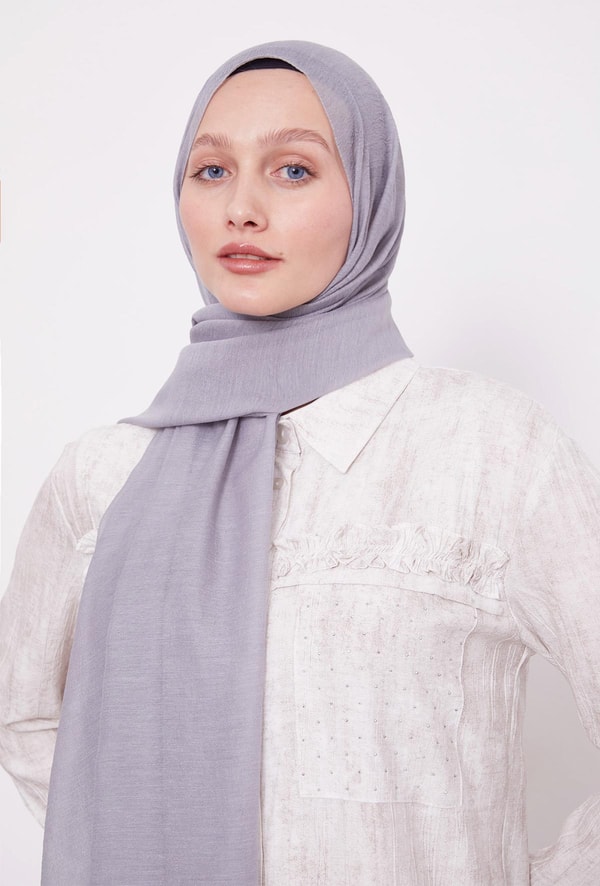 LevidorGümüş Arlyn Düz Şal