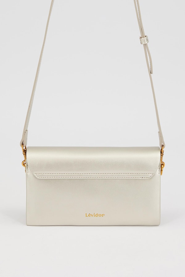 LevidorGümüş Çift Askılı Omuz Çantası