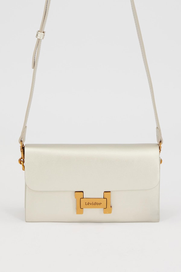 LevidorGümüş Çift Askılı Omuz Çantası
