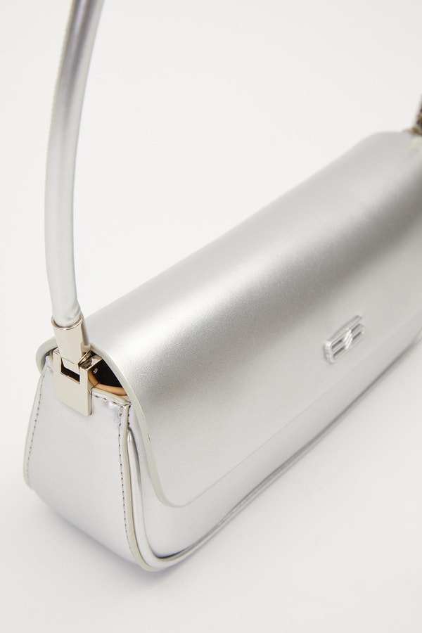 LevidorGümüş Uzun Askılı Omuz Çantası