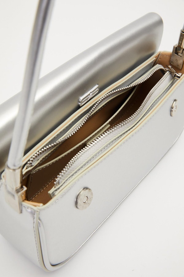 LevidorGümüş Uzun Askılı Omuz Çantası