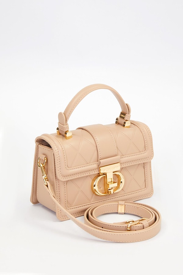 LevidorHaki Baklava Desen Kilitli El Çantası