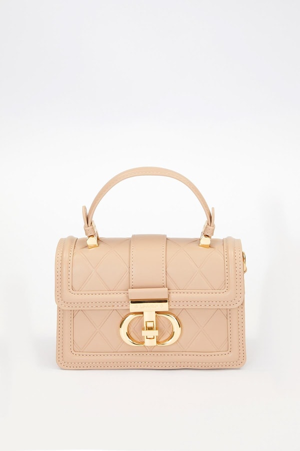 LevidorHaki Baklava Desen Kilitli El Çantası