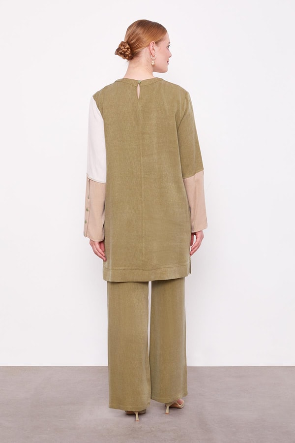 LevidorHaki Çift Renkli İkili Takım