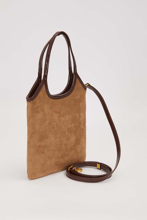 LevidorHaki Deri Askı Detaylı El Çantası