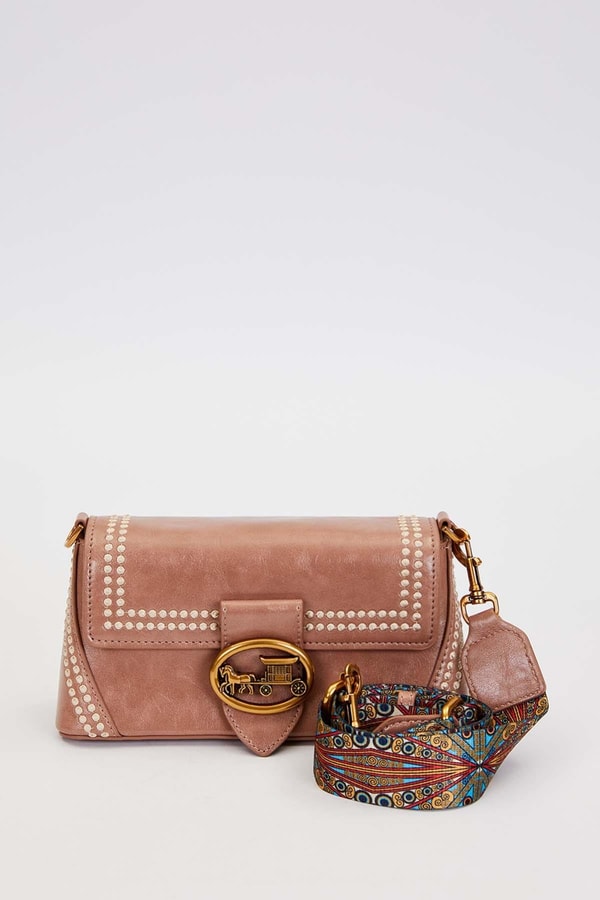 LevidorHaki Desenli Çift Askılı Omuz Çantası