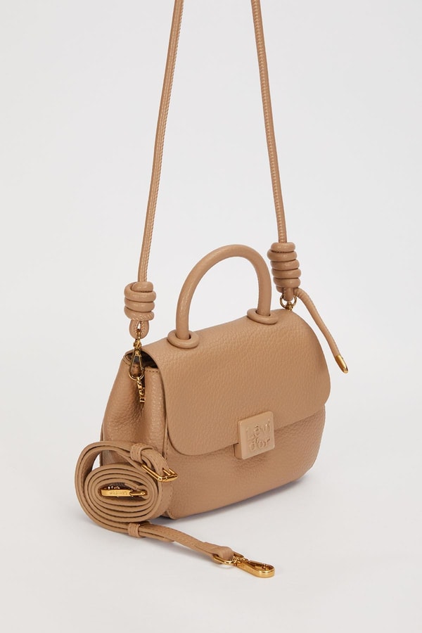 LevidorHaki Düğüm Detay Askılı Omuz Çantası