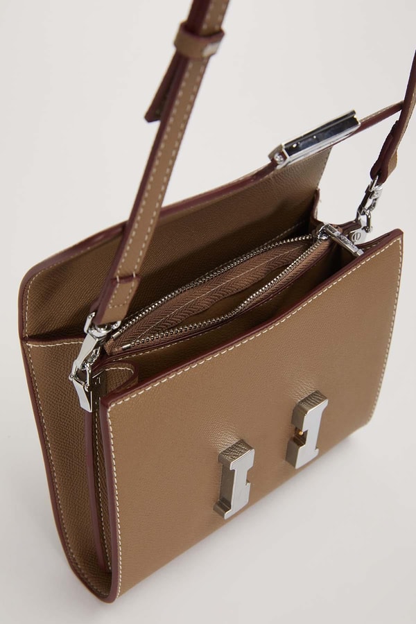 LevidorHaki Düz Form Omuz Çantası