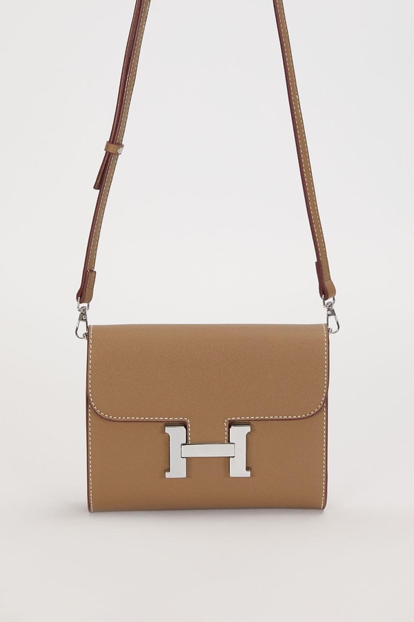 LevidorHaki Düz Form Omuz Çantası