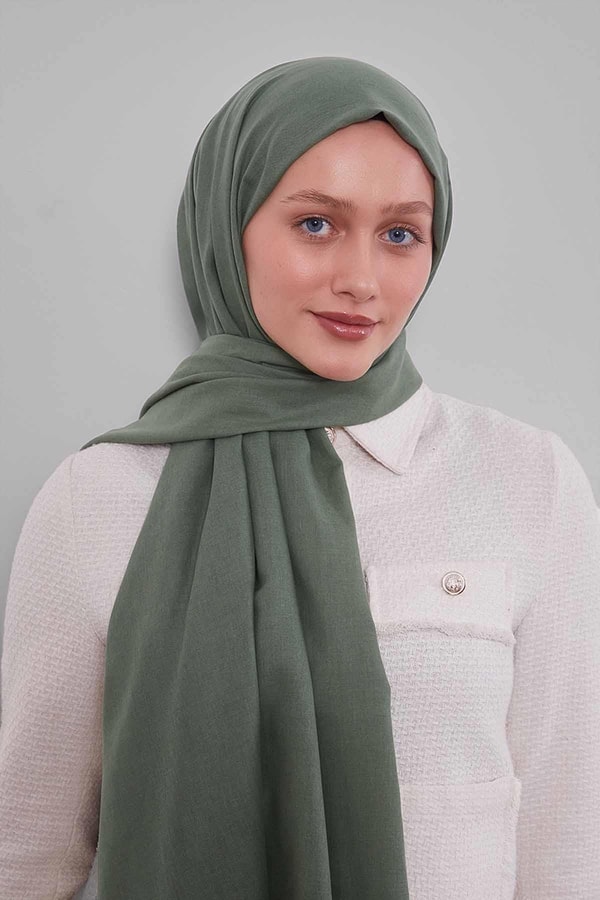 LevidorHaki Düz Tensel Şal