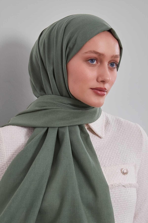 LevidorHaki Düz Tensel Şal