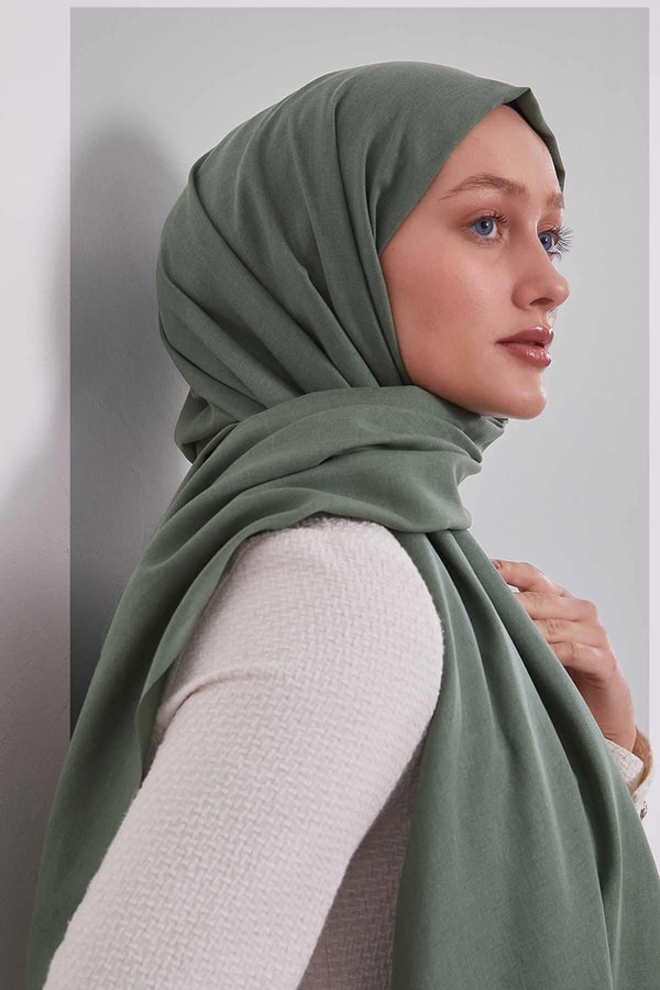 LevidorHaki Düz Tensel Şal