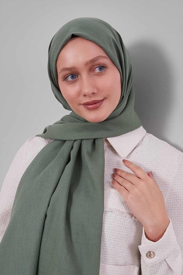 LevidorHaki Düz Tensel Şal