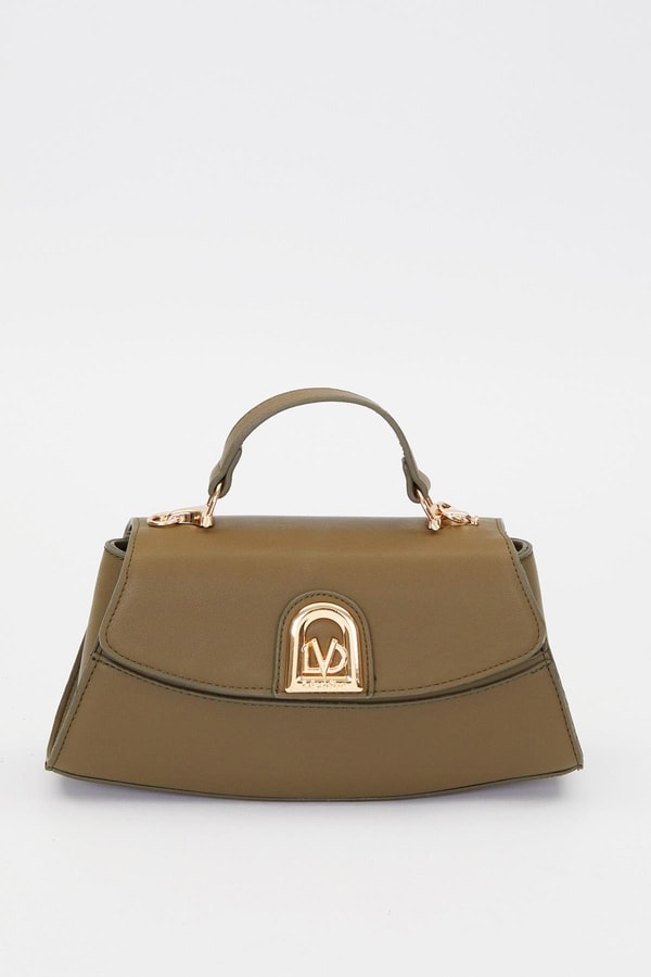 LevidorHaki Elips Görünümlü El Çantası