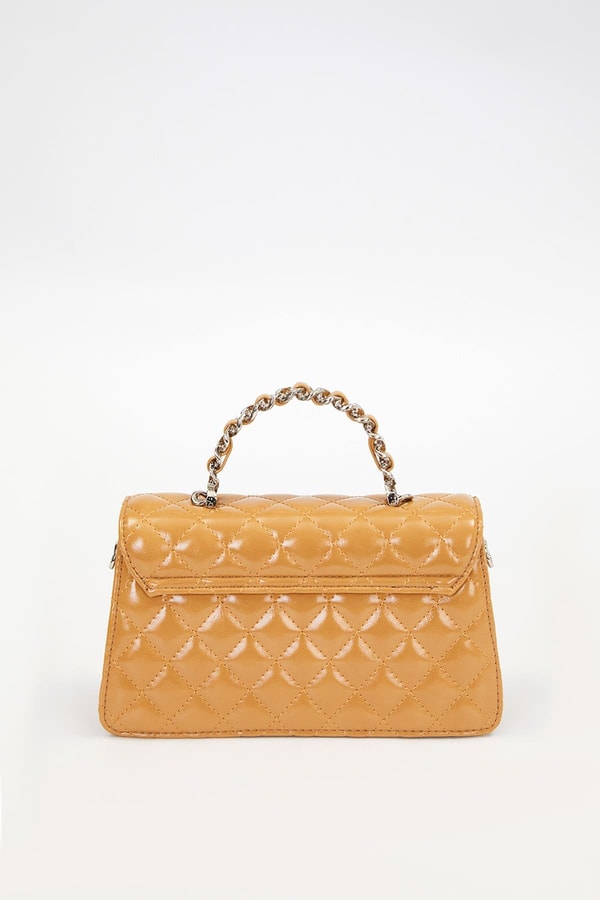 LevidorHaki Gül Baskılı El Çantası