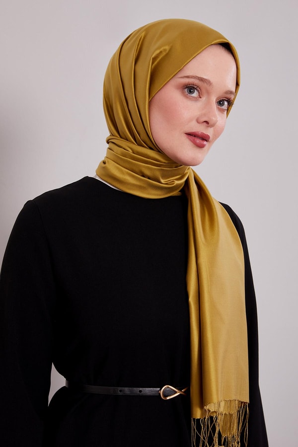 LevidorHaki İpek Şal