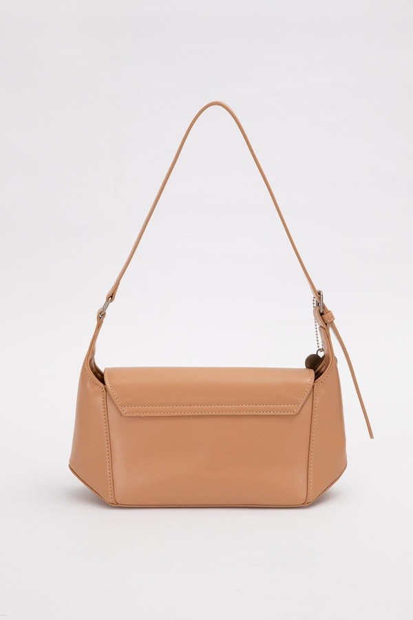 LevidorHaki Kalp Aksesuar Detaylı Omuz Çantası