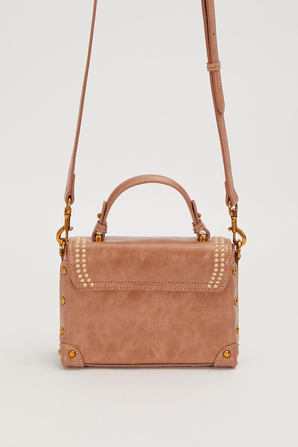 LevidorHaki Kenar Zımba Detaylı Omuz Çantası