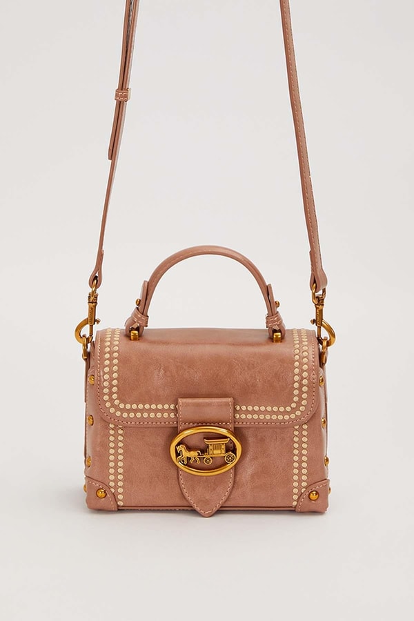 LevidorHaki Kenar Zımba Detaylı Omuz Çantası