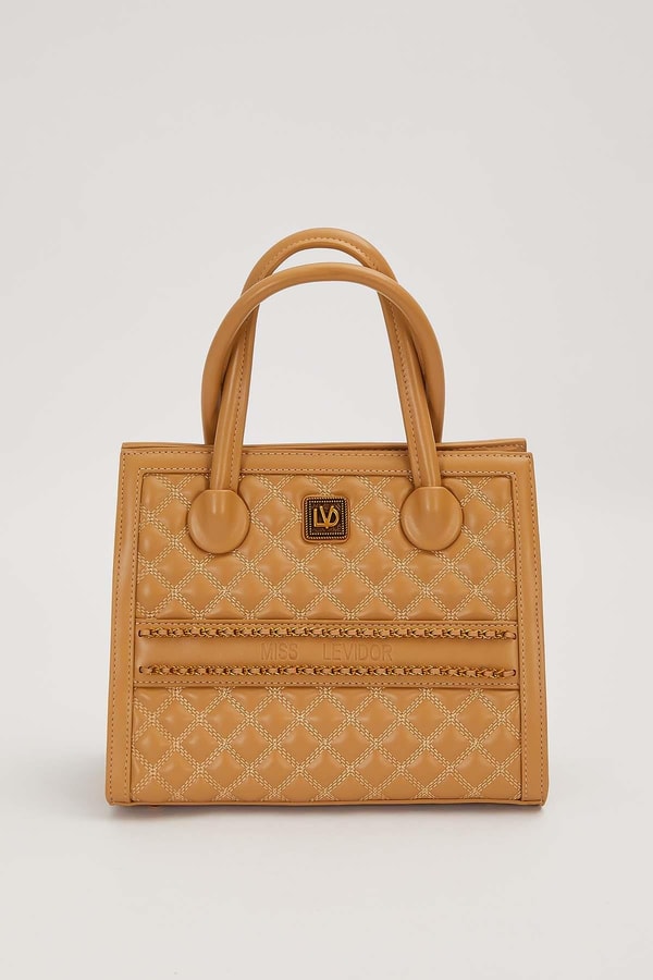 LevidorHaki Kendinden Dokulu El Çantası